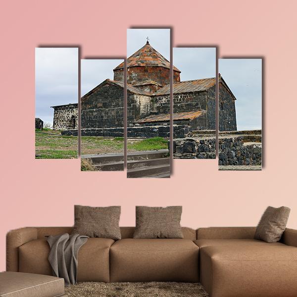 Shrine Of Armenian People Canvas Wall Art-5 Pop-Gallery Wrap-47" x 32"-Tiaracle