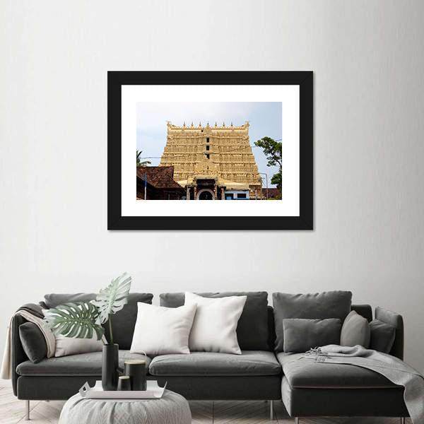 Temple Of Thiruvananthapuram Canvas Wall Art-1 Piece-Framed Print-20" x 16"-Tiaracle