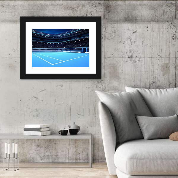 Tennis Court Panoramic Canvas Wall Art-1 Piece-36" x 12"-Tiaracle