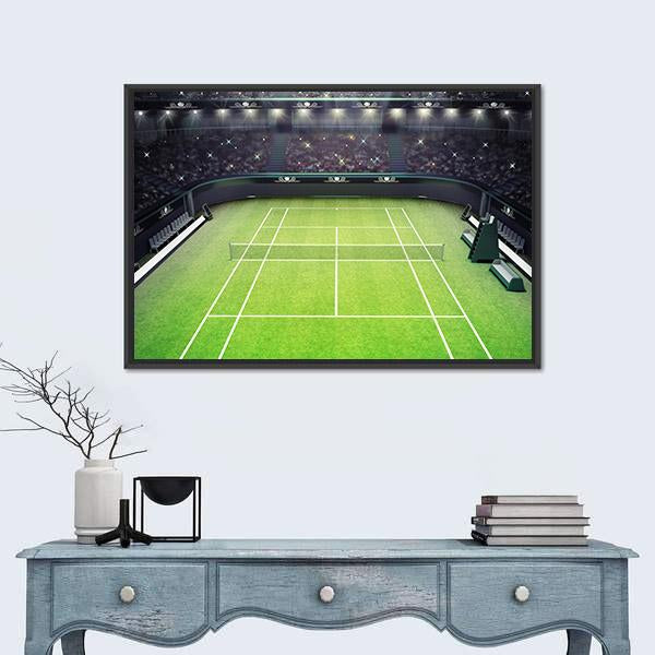 Tennis Stadium Vertical Canvas Wall Art-3 Vertical-Gallery Wrap-12" x 25"-Tiaracle