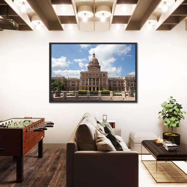 Texas State Capitol Building Canvas Wall Art-3 Horizontal-Gallery Wrap-25" x 16"-Tiaracle