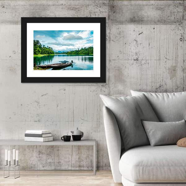 Thai Traditional Boat Canvas Wall Art-5 Horizontal-Gallery Wrap-22" x 12"-Tiaracle