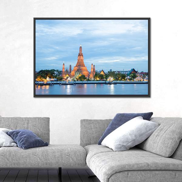 Thailand Cityscape Canvas Wall Art-3 Horizontal-Gallery Wrap-25" x 16"-Tiaracle