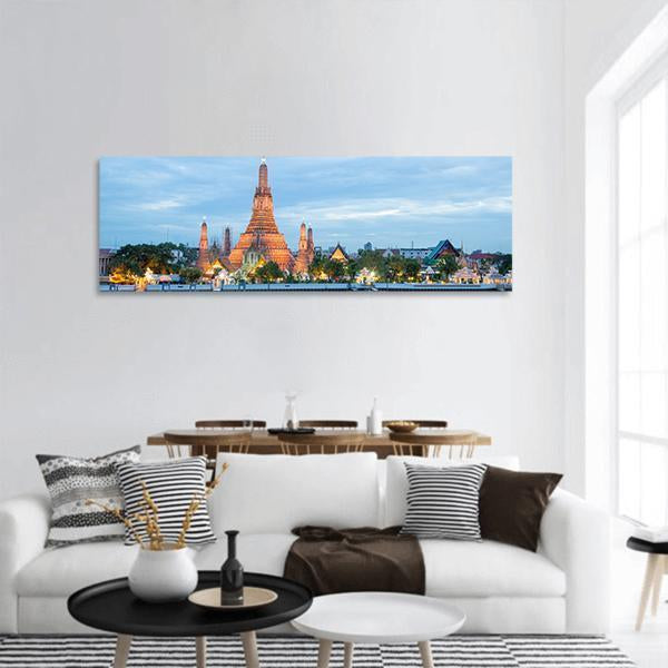 Thailand Cityscape Panoramic Canvas Wall Art-1 Piece-36" x 12"-Tiaracle