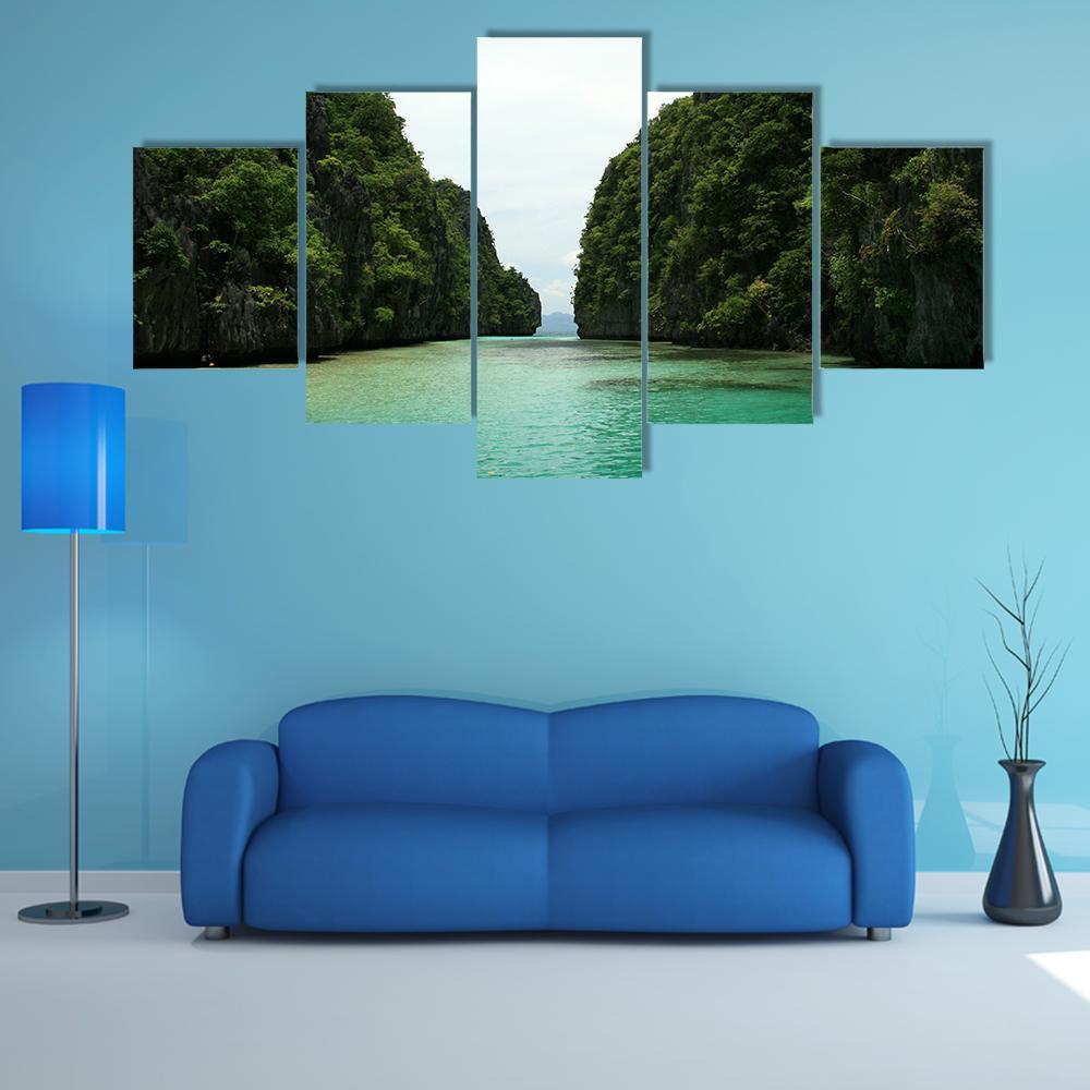 El Nido Philippines Canvas Wall Art-5 Star-Gallery Wrap-62" x 32"-Tiaracle