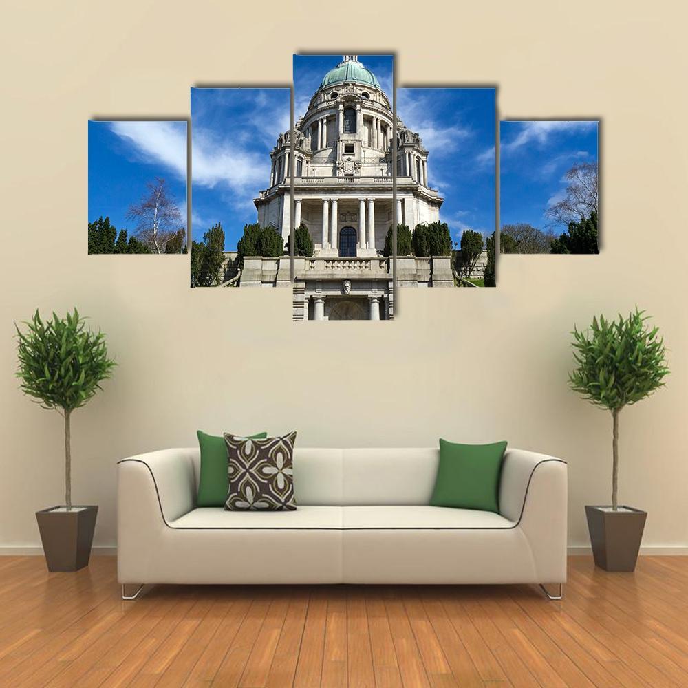 The Ashton Memorial Canvas Wall Art-5 Star-Gallery Wrap-62" x 32"-Tiaracle