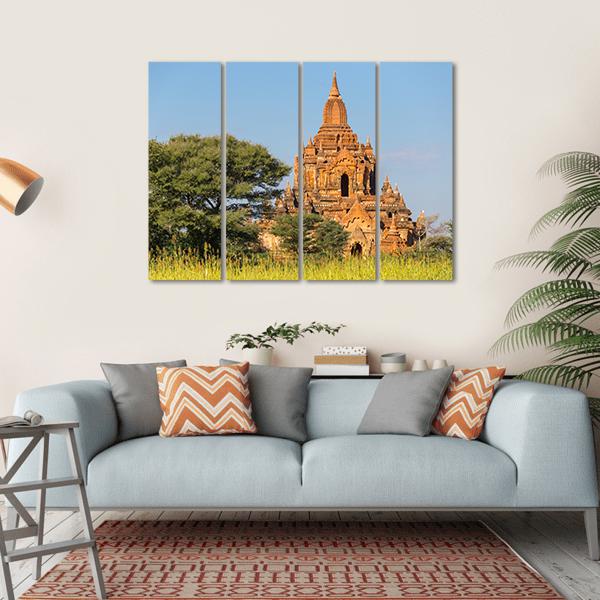 The Beautiful Tayok Pye Temple Canvas Wall Art-4 Horizontal-Gallery Wrap-34" x 24"-Tiaracle
