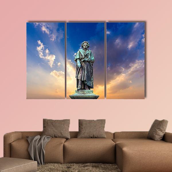 The Beethoven Monument Canvas Wall Art-3 Horizontal-Gallery Wrap-25" x 16"-Tiaracle