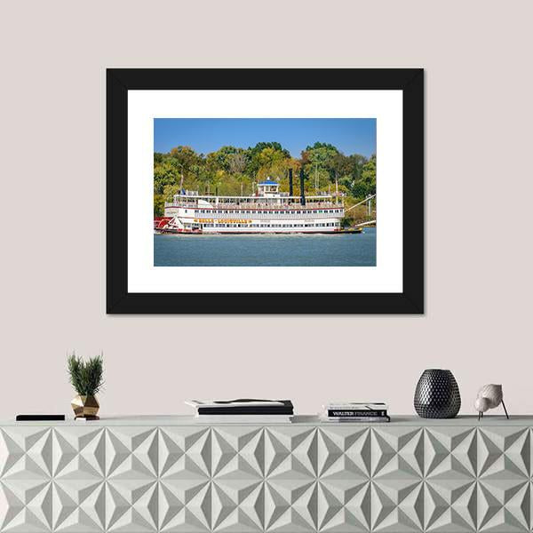 The Belle Of Louisville Panoramic Canvas Wall Art-1 Piece-36" x 12"-Tiaracle