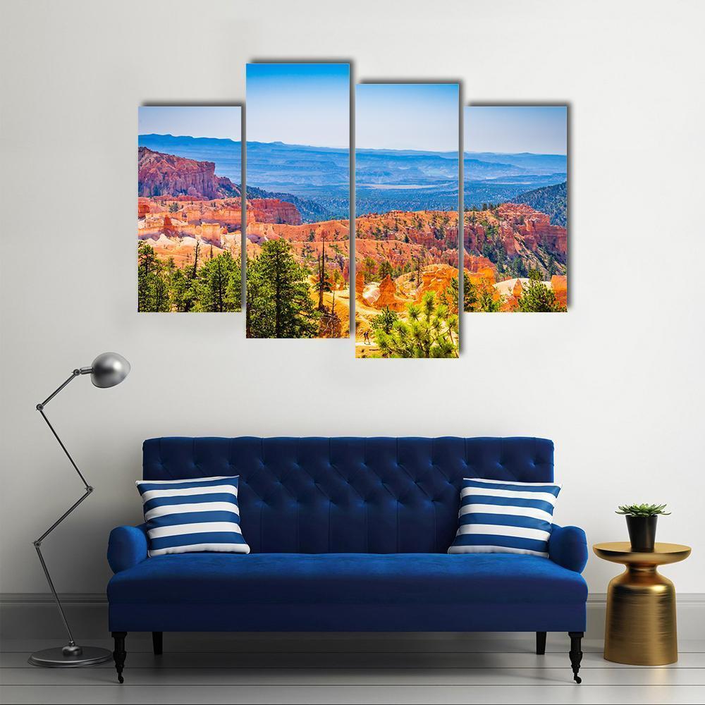 The Bryce Canyon National Park Utah Canvas Wall Art-4 Pop-Gallery Wrap-50" x 32"-Tiaracle