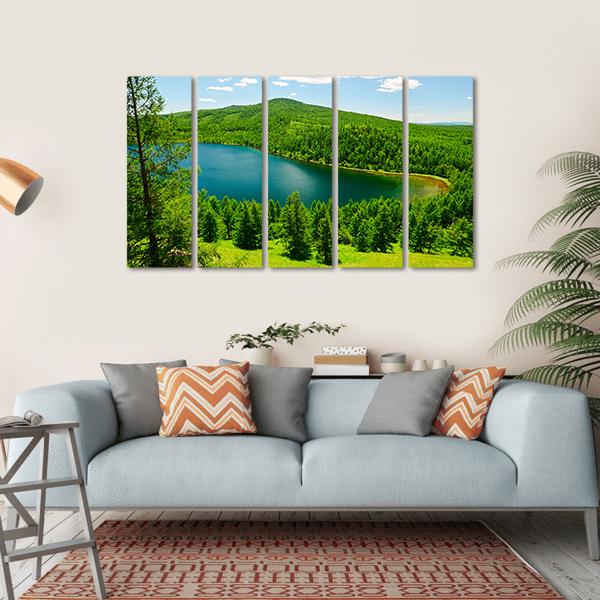 The Camel Ride Sky Pond Canvas Wall Art-5 Horizontal-Gallery Wrap-22" x 12"-Tiaracle