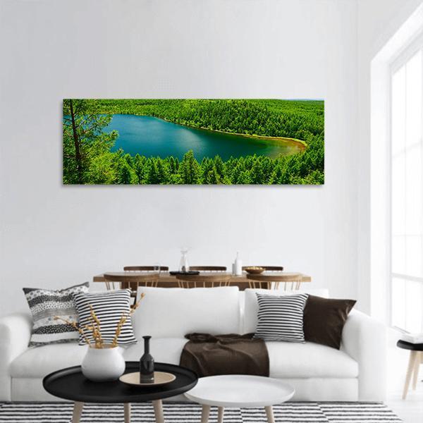 The Camel Ride Sky Pond Panoramic Canvas Wall Art-1 Piece-36" x 12"-Tiaracle