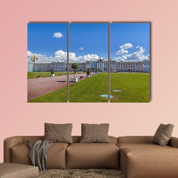 The Catherine Palace In Russia Canvas Wall Art-3 Horizontal-Gallery Wrap-37" x 24"-Tiaracle