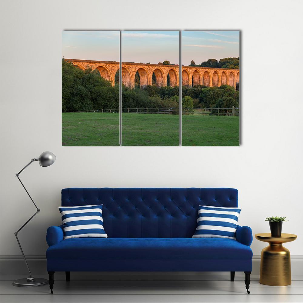The Cefn Mawr Viaduct Canvas Wall Art-3 Horizontal-Gallery Wrap-37" x 24"-Tiaracle