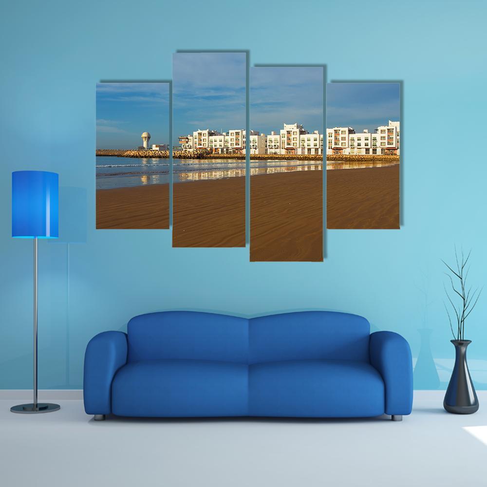The City Of Agadir Morocco Canvas Wall Art-4 Pop-Gallery Wrap-50" x 32"-Tiaracle