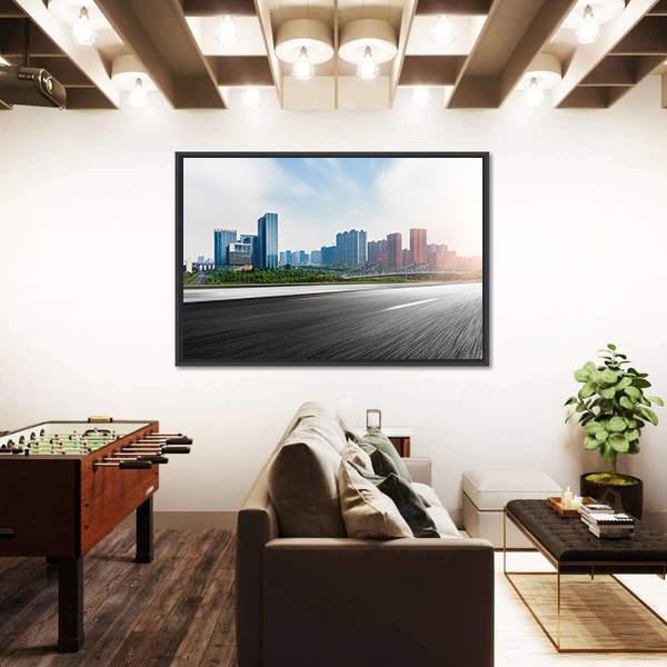 The City & The Road Canvas Wall Art-3 Horizontal-Gallery Wrap-25" x 16"-Tiaracle