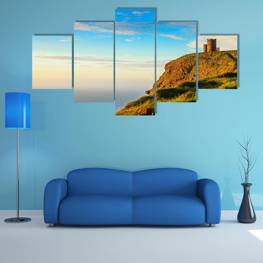 The Cliffs Of Moher Canvas Wall Art-5 Star-Gallery Wrap-62" x 32"-Tiaracle