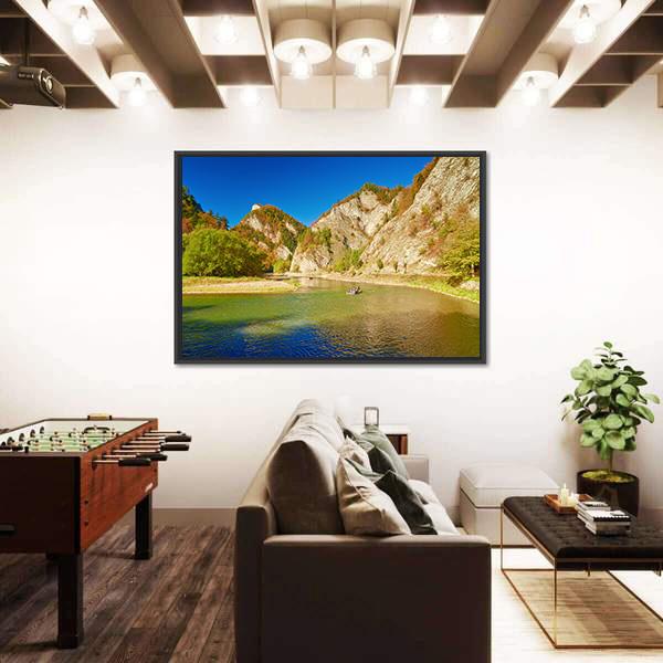 The Dunajec River Gorge Canvas Wall Art-3 Horizontal-Gallery Wrap-25" x 16"-Tiaracle