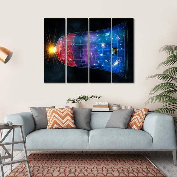 The Expansion Of The Universe Canvas Wall Art-4 Horizontal-Gallery Wrap-34" x 24"-Tiaracle