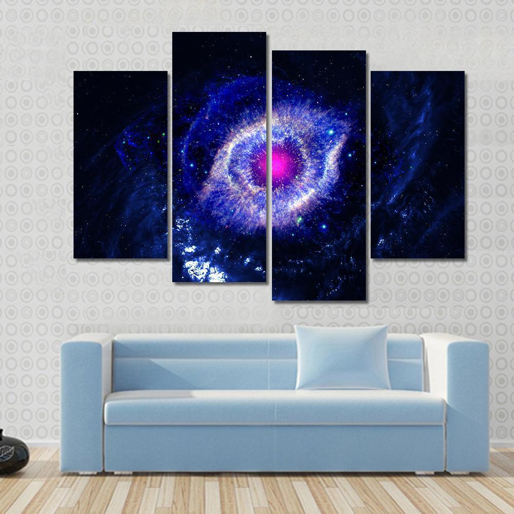 The Eye Of God Nebula Canvas Wall Art-4 Pop-Gallery Wrap-50" x 32"-Tiaracle