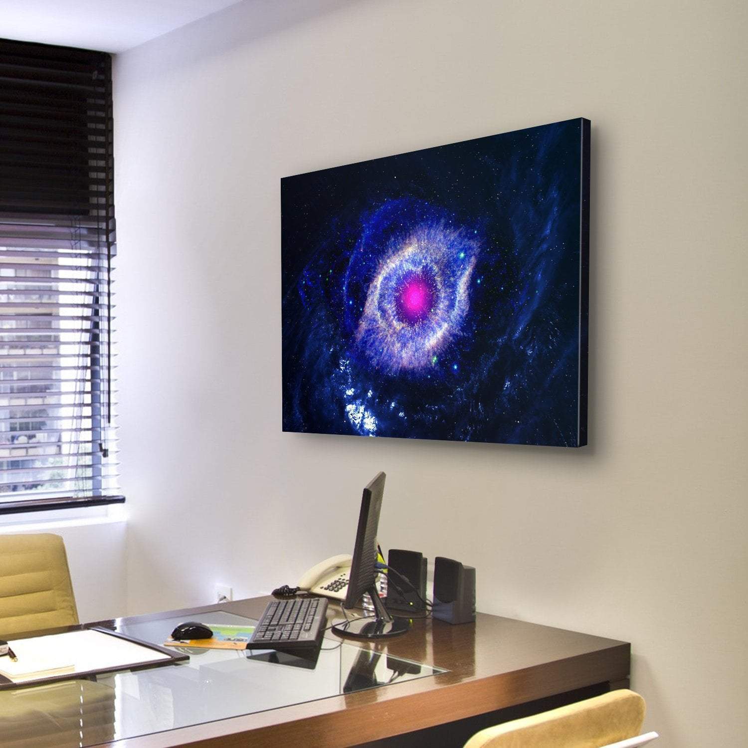 The Eye Of God Nebula Canvas Wall Art-3 Horizontal-Gallery Wrap-25" x 16"-Tiaracle