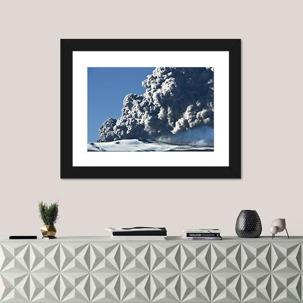 The Eyjafjallajokull Volcano Canvas Wall Art-3 Horizontal-Gallery Wrap-25" x 16"-Tiaracle