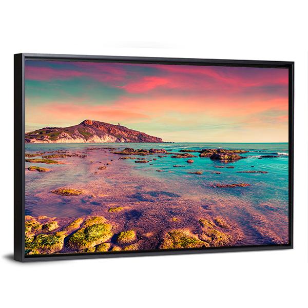 The Giallonardo Beach Panoramic Canvas Wall Art-1 Piece-36" x 12"-Tiaracle