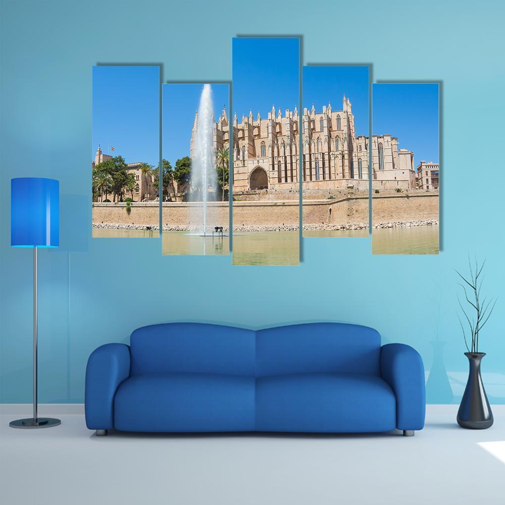 Palma de Mallorca Spain Canvas Wall Art-5 Pop-Gallery Wrap-47" x 32"-Tiaracle