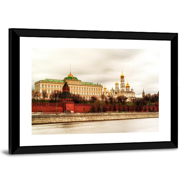 The Grand Kremlin Palace Panoramic Canvas Wall Art-1 Piece-36" x 12"-Tiaracle