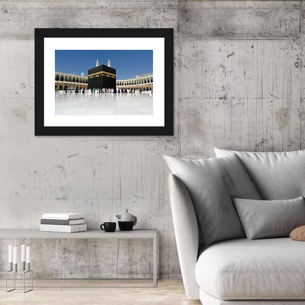 The Holly Kaaba Panoramic Canvas Wall Art-1 Piece-36" x 12"-Tiaracle