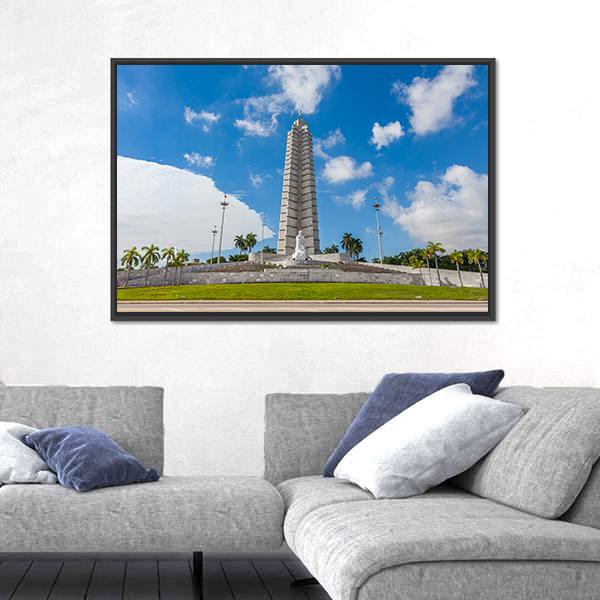 The Jose Marti Memorial Canvas Wall Art-1 Piece-Floating Frame-24" x 16"-Tiaracle