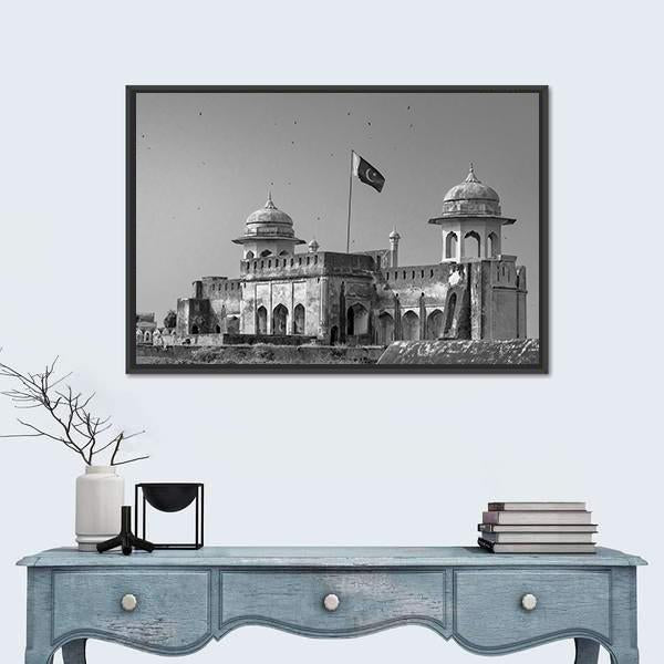 The Lahore Fort In Pakistan Canvas Wall Art-5 Horizontal-Gallery Wrap-22" x 12"-Tiaracle