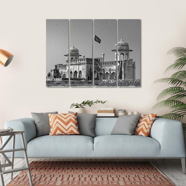 The Lahore Fort In Pakistan Canvas Wall Art-4 Horizontal-Gallery Wrap-34" x 24"-Tiaracle