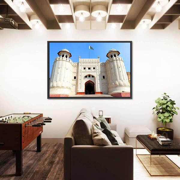 The Lahore Fort Pakistan Canvas Wall Art-5 Horizontal-Gallery Wrap-22" x 12"-Tiaracle