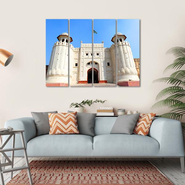 The Lahore Fort Pakistan Canvas Wall Art-4 Horizontal-Gallery Wrap-34" x 24"-Tiaracle