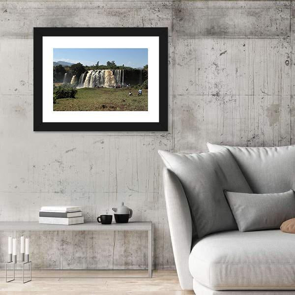 The Nile Waterfall Ethiopia Canvas Wall Art-3 Horizontal-Gallery Wrap-25" x 16"-Tiaracle