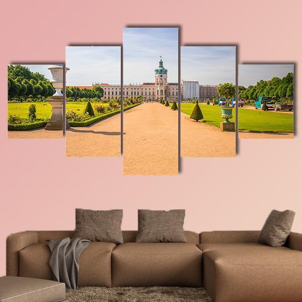 Garden Of Charlottenburg Berlin Canvas Wall Art-5 Star-Gallery Wrap-62" x 32"-Tiaracle