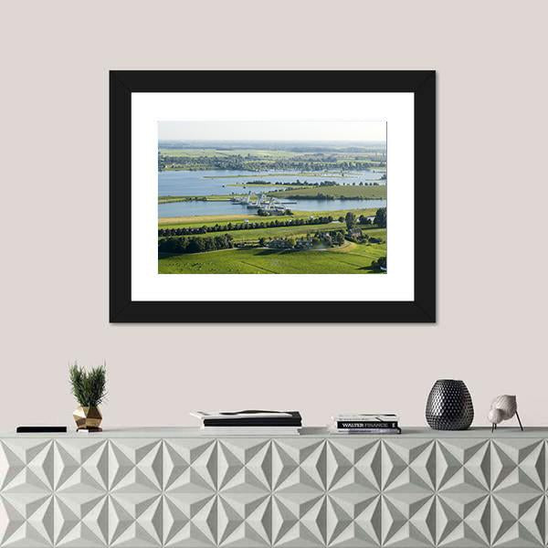 The River Rhine Canvas Wall Art-3 Horizontal-Gallery Wrap-25" x 16"-Tiaracle