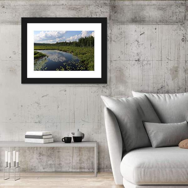 The Spruce Bog Canada Canvas Wall Art-3 Horizontal-Gallery Wrap-25" x 16"-Tiaracle