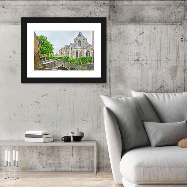 The Tiny Bonifacius Bridge Canvas Wall Art-3 Horizontal-Gallery Wrap-25" x 16"-Tiaracle
