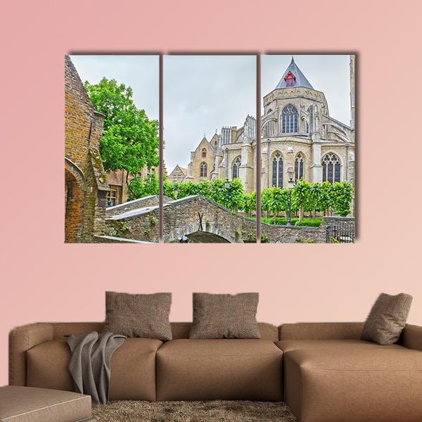 The Tiny Bonifacius Bridge Canvas Wall Art-3 Horizontal-Gallery Wrap-25" x 16"-Tiaracle