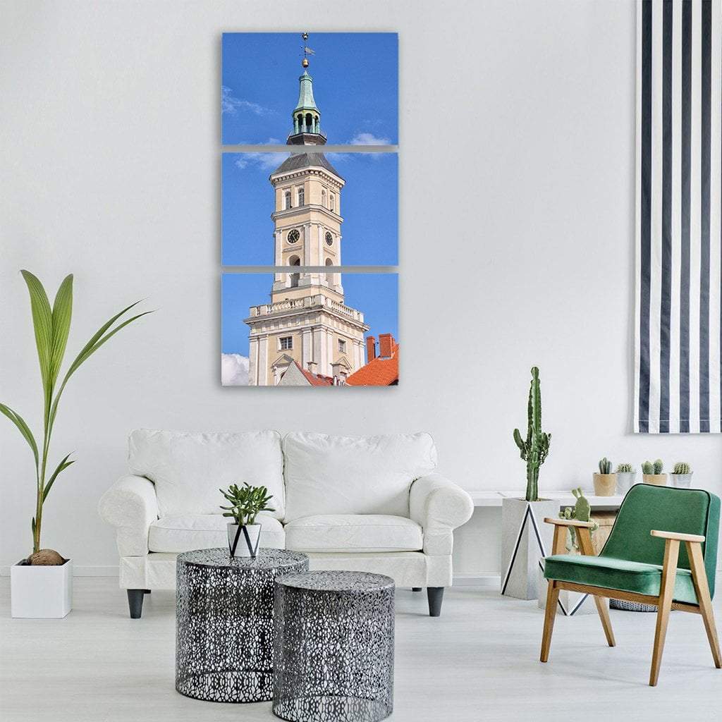 The Town Hall Tower In Russia Vertical Canvas Wall Art-3 Vertical-Gallery Wrap-12" x 25"-Tiaracle
