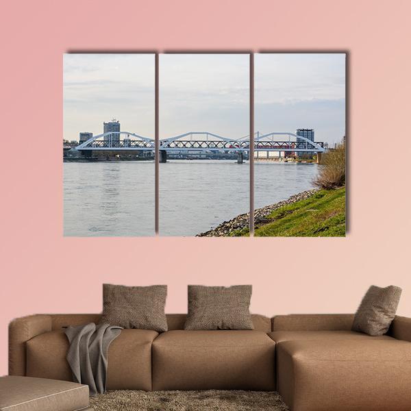 The White Bridge Germany Canvas Wall Art-3 Horizontal-Gallery Wrap-25" x 16"-Tiaracle