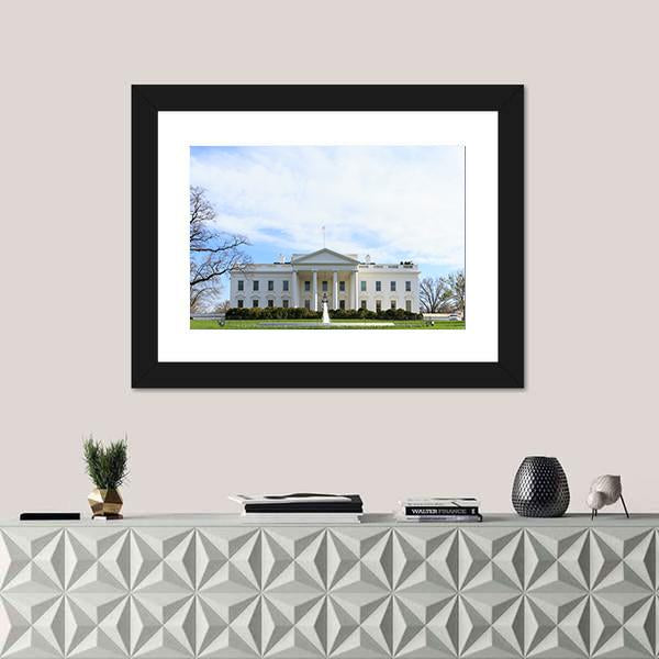 The White House Canvas Wall Art-5 Horizontal-Gallery Wrap-22" x 12"-Tiaracle