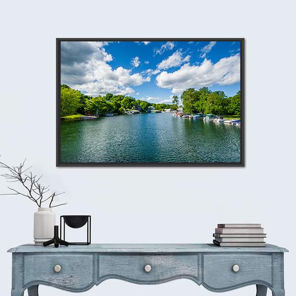 The Winnipesaukee River Panoramic Canvas Wall Art-1 Piece-36" x 12"-Tiaracle