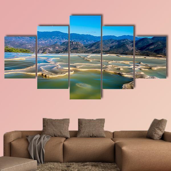 Thermal Spring In Central Valleys Of Oaxaca Canvas Wall Art-5 Star-Gallery Wrap-62" x 32"-Tiaracle