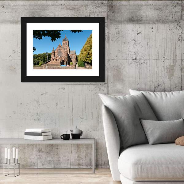 Thomas Coats Memorial Church Canvas Wall Art-3 Horizontal-Gallery Wrap-25" x 16"-Tiaracle