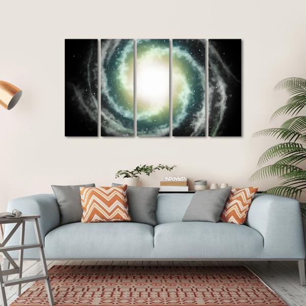 Nebula In Sky Canvas Wall Art-5 Horizontal-Gallery Wrap-22" x 12"-Tiaracle