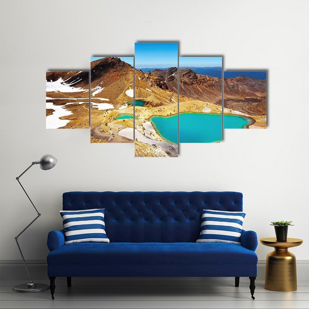 Tongariro National Park Canvas Wall Art-5 Star-Gallery Wrap-62" x 32"-Tiaracle