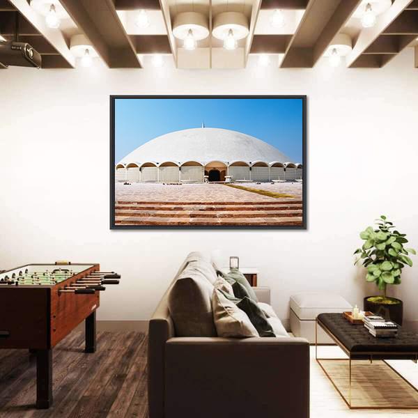 Tooba Mosque Karachi Canvas Wall Art-3 Horizontal-Gallery Wrap-25" x 16"-Tiaracle